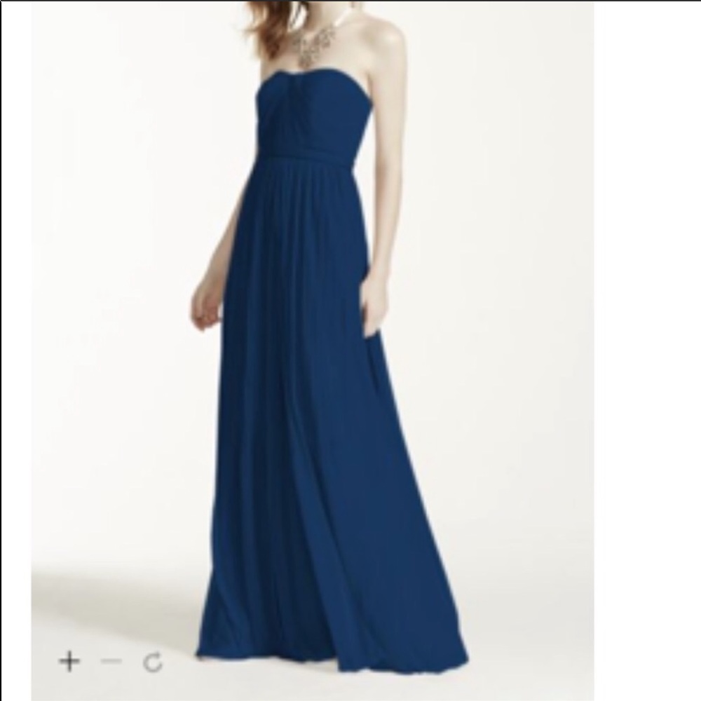 David’s Bridal, Versa dress, Marine blue